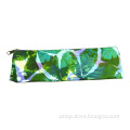 blue mixed ink leaves heat transfer polyester digital printing pencil bag